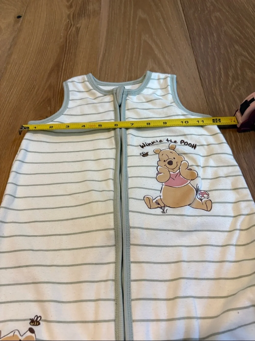 Disney Wearable Winnie The Pooh Baby Blanket Sleep Sack Sleeveless 6-12m Cream